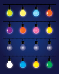 Wall Mural - light bulbs