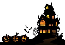 Haunted House Silhouette Theme Image 4