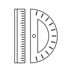Poster - Line icon in outline style isolated on white background. Tool symbol