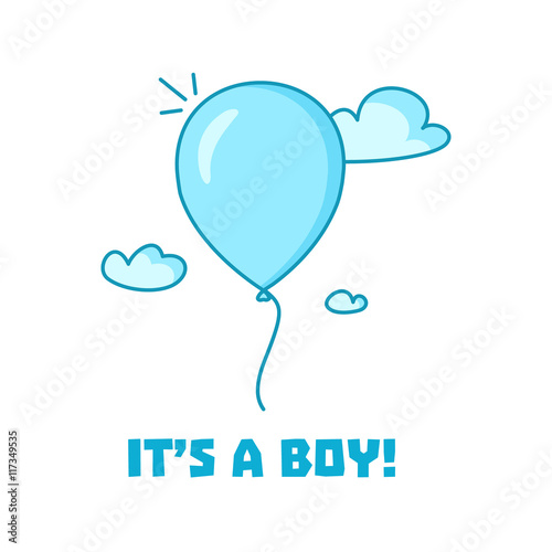 It S A Boy Baby Shower Invitation Card Design Greeting Card With A It S A Boy Baby Shower Invitation Card Design Greeting Card With A