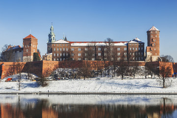 Canvas Print - The historic Wawel Royal castle in Krakow, Poland