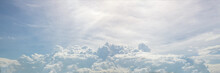 Beautiful Of Blue Sky And Group Of Cloud - Panorama Effect