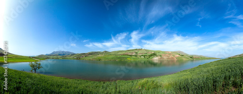 Valokuvatapetti Lake in the Kurdistan, Iran, Panorama