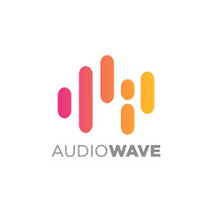 Wall Mural - Colorful Abstract Line, Audio Technology