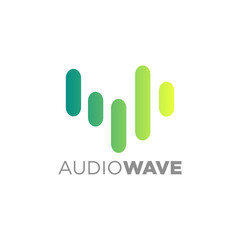 Wall Mural - Colorful Abstract Line, Audio Technology