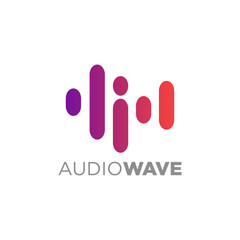 Wall Mural - Colorful Abstract Line, Audio Technology