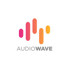Wall Mural - Colorful Abstract Line, Audio Technology