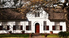 Close Up Of Beautiful Cape Dutch Farm House