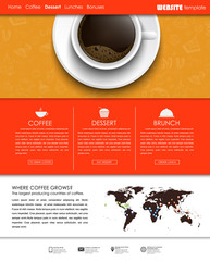 Poster - Template coffee web site