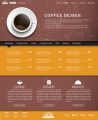 Poster - Template coffee web site