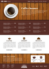 Poster - Template coffee web site