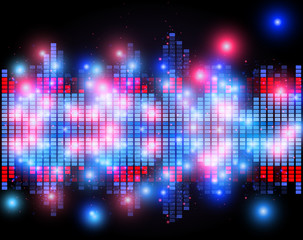 Wall Mural - music equalizer vector