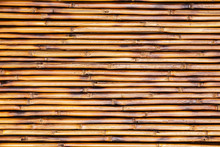 Brown Bamboo Fence For Background And Texture