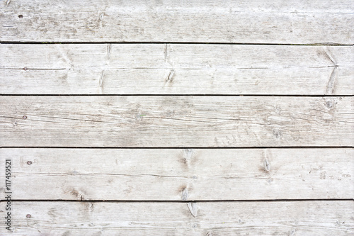 Texture of white wooden planks Fotobehang