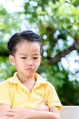 Wall Mural - Boy crying and tears