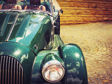 Vintage Green Retro Automobile