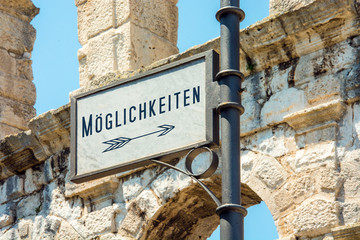 Wall Mural - Schild 115 - Möglichkeiten