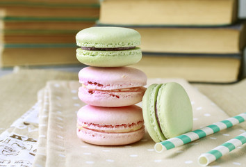 Poster - French macaroons dessert