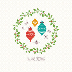 Wall Mural - christmas card