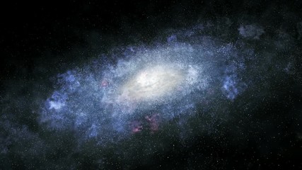 Wall Mural - spiral galaxy spin loopable