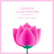 Vector abstract flower rose