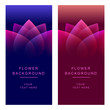 Vector abstract flower background banners