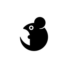 Wall Mural - Mouse or rat icon