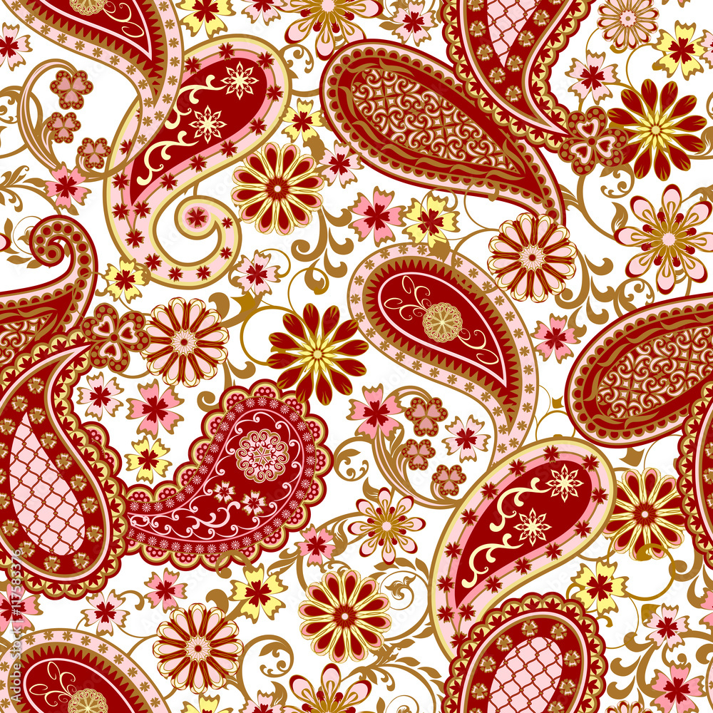 the-pattern-of-flowers-and-paisley-in-indian-style