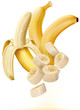 Bananas with slices
