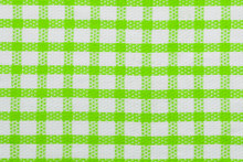 Green Checked Fabric Background, Kitchen Towel Texture