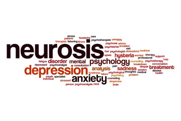 Wall Mural - Neurosis word cloud concept