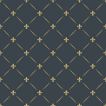Fleur-de-lis Seamless Pattern Background