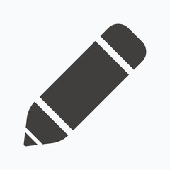 Fototapete - Edit icon. Pencil for drawing sign.