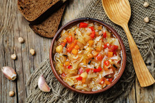 Wild Rice Chickpeas Tomatoes Cabbage Soup