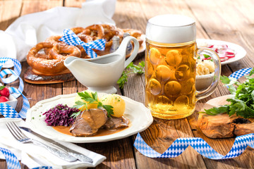 Poster - Bayerische Schweinebraten (oktoberfest)