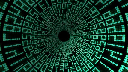 Technology and binary code on computer screen