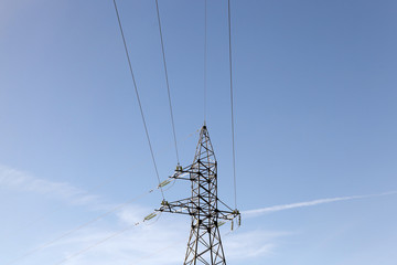 High-voltage power poles