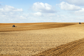 tractor in the field