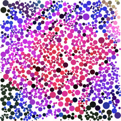 Aufkleber - Pink blue black dot on white business background