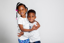 Brother & Sister Black & White Free Stock Photo - Public Domain Pictures