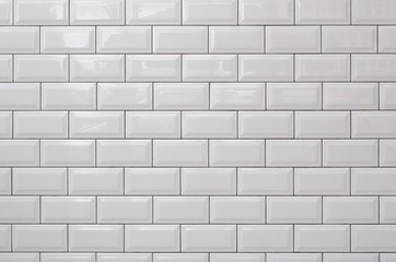  White brick wall for background or texture.