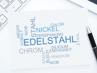 Poster - Edelstahl