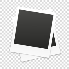 Aufkleber - Vector paper frame isolated on transparent background. Vector il
