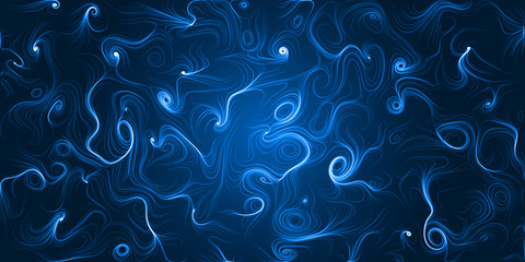 Wall Mural - energy trails abstract with curved lines.