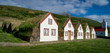 Maisons en tourbe à Grenivik en Islande
