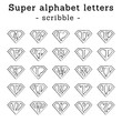 Superman letters scribble