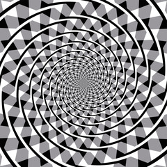 Wall Mural - fraser spiral optical illusion. also known as the false spiral or the twisted cord illusion. the ove