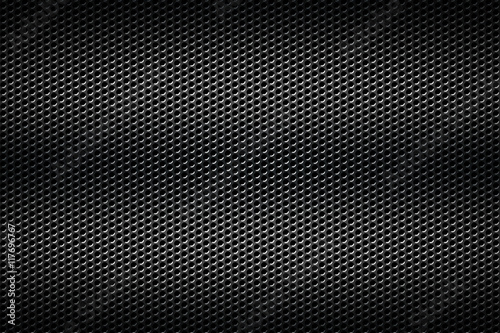 Fotografia, Obraz black chrome grille. metal background.