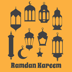 Wall Mural - Ramadan Kareem - Islamic Holy Nights, Theme Design background, R