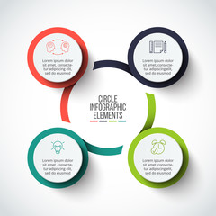 Poster - Vector infographic design template.